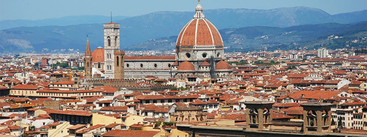 A view of the Florence skyline