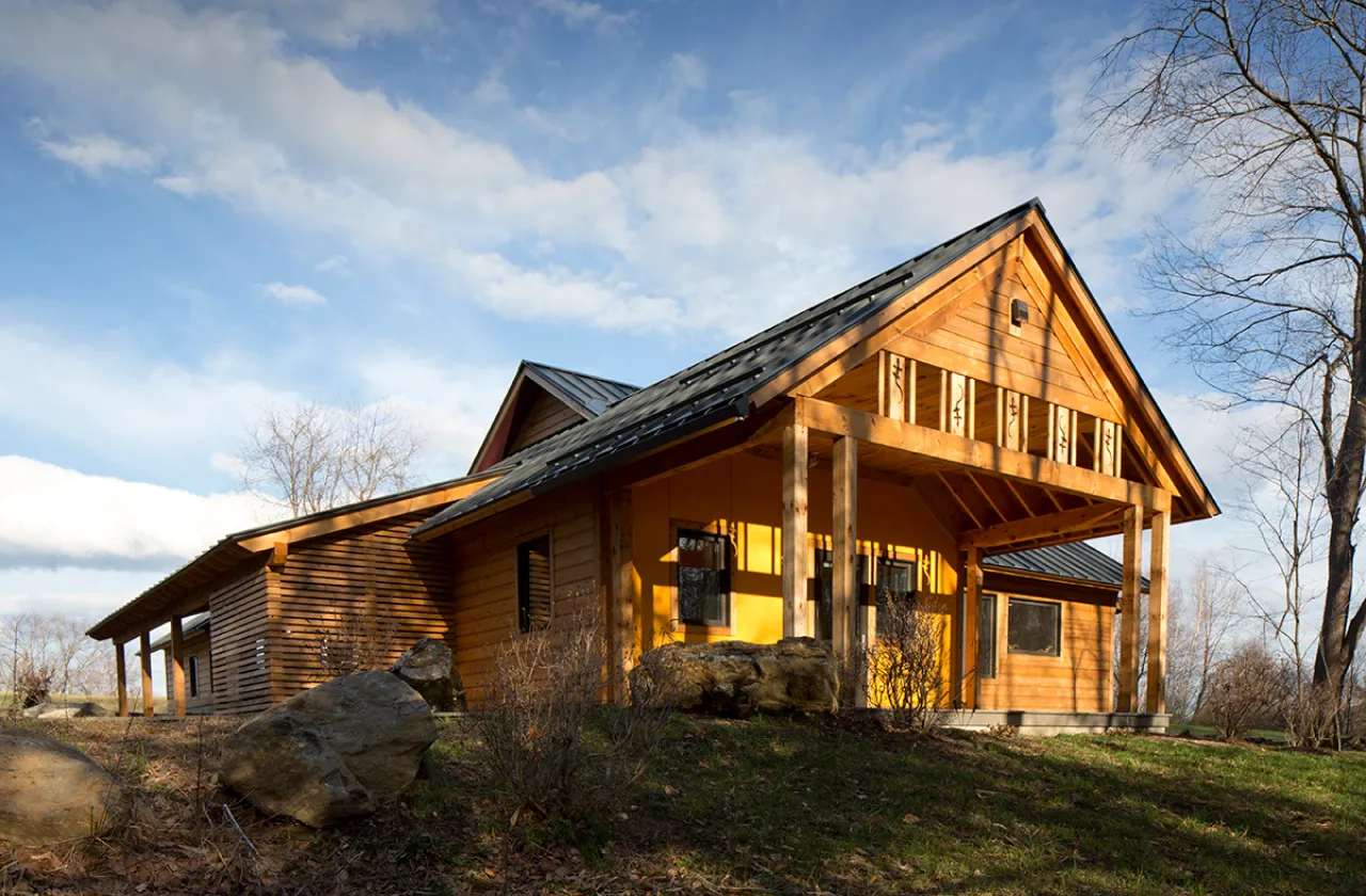 Exterior of the Bechtel Classroom building