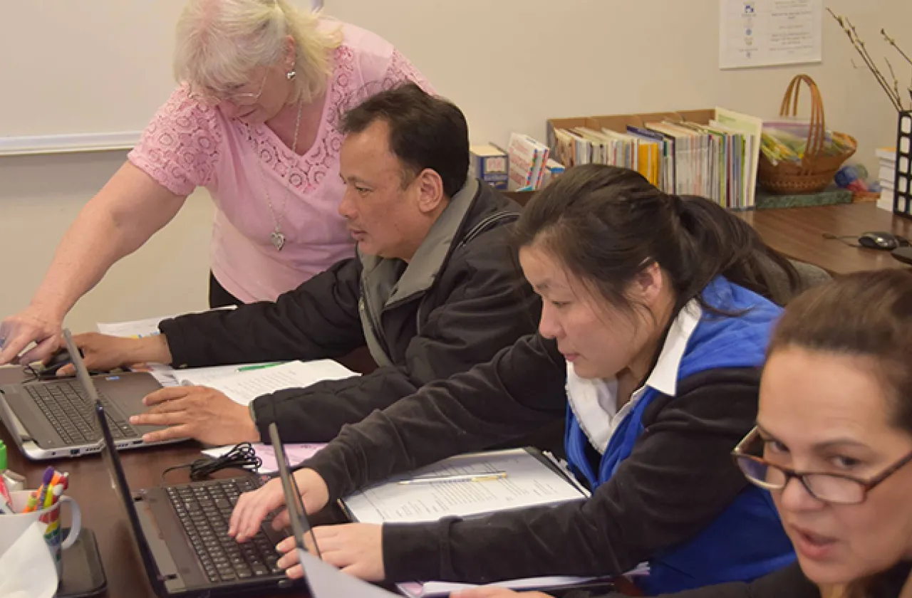 Students at the Center for New Americans