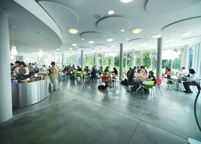 The interior of the Campus Center Cafe.