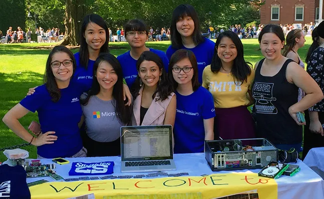 Group of students for the computer science club