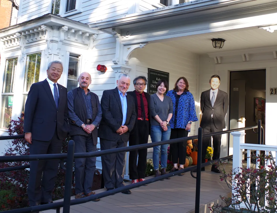 Sawada, Garfield, Vito Mabrucco, Global CMO, NTT Corporation, Deguchi, Maiko Tsuji, Philosophy, Kyoto University, Suzanne Gottschang, Kahn Institute Director, and Shota Araki, Office of the Chairman, NTT